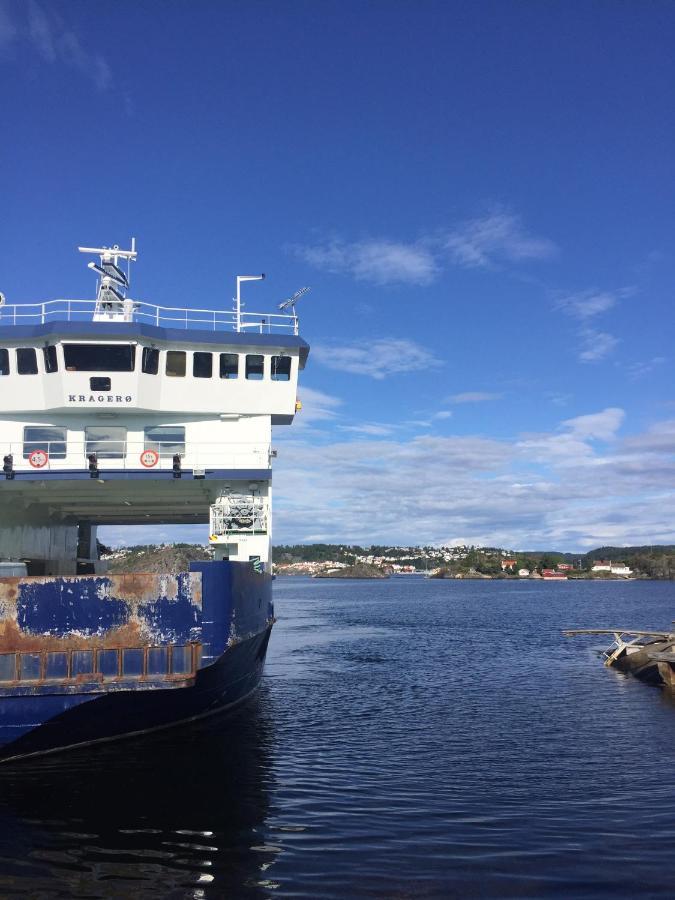Kragero Hytte Havsutsikt Exterior photo